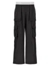 Alexander Wang Mid Rise Cargo Rave Pants In Gray
