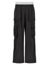 ALEXANDER WANG MID RISE CARGO RAVE PANTS GRAY