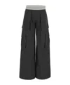 Alexander Wang Mid Rise Cargo Rave Pants In Black