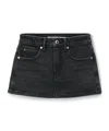 Alexander Wang Mid-rise Denim Skort In Black