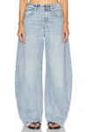Alexander Wang Mid Rise Jeans With Vintage Bleach Wash In Blue