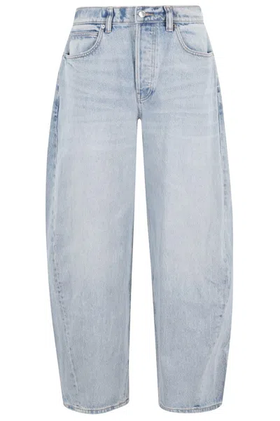 ALEXANDER WANG MID RISE JEANS WITH VINTAGE BLEACH WASH