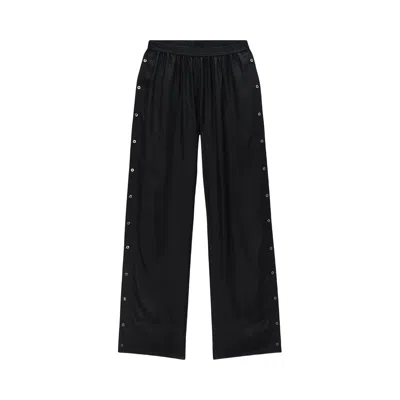 Pre-owned Alexander Wang Mid Rise Side Placket Pants 'black' | Women's Size M