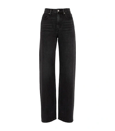 Alexander Wang Mid-rise Straight Jeans In Grey