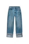 Alexander Wang Mid Rise Straight Jeans With Logo