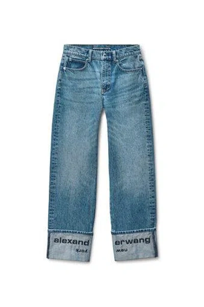 Alexander Wang Mid Rise Straight Jeans With Logo