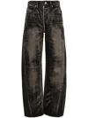 Alexander Wang Mid-rise Straight-leg Jeans In Brown