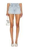 Alexander Wang Mid Rise Strerch Skort In Bleach