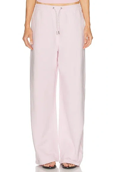 Alexander Wang Mid Rise Sweatpant In Pink