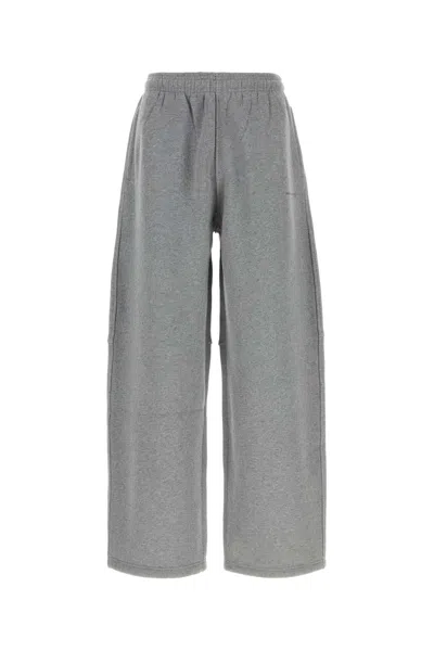 Alexander Wang Mid Rise Sweatpant W/ Allover Hotfix In Gray