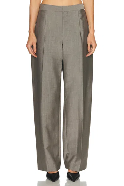 Alexander Wang Mid Rise Tailored Pant In Gray