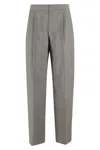 Alexander Wang Mid Rise Tailored Pant In Gray