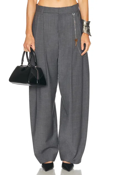 Alexander Wang Mid Rise Trouser In Gray