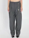 Alexander Wang Mid-rise Trouser With Chain In Gray