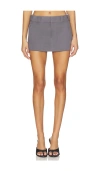 Alexander Wang Mid Rise Workwear Skort In Blue