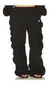Alexander Wang Mid-rise Track Pants With Zipper In Black