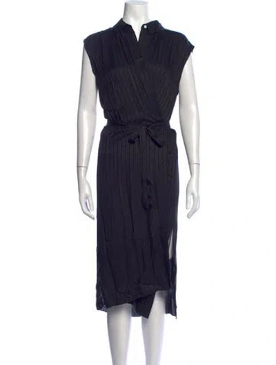 Pre-owned Alexander Wang Midi Length Dress In Black