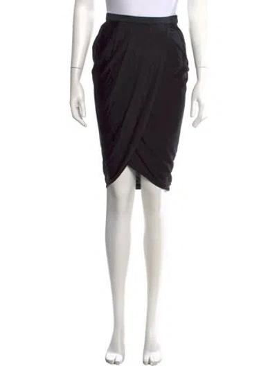 Pre-owned Alexander Wang Midi Length Skirt In Black