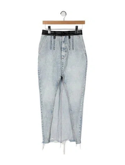 Pre-owned Alexander Wang Midi Length Skirt In Blue