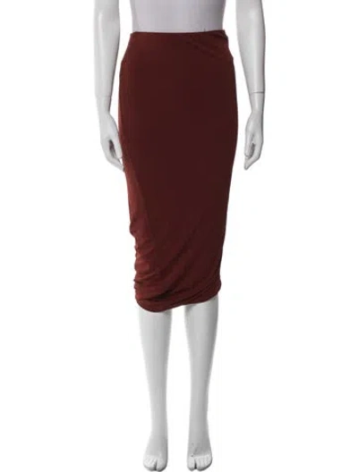 Pre-owned Alexander Wang Midi Length Skirt In Red