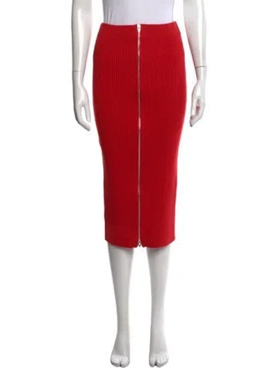 Pre-owned Alexander Wang Midi Length Skirt In Red