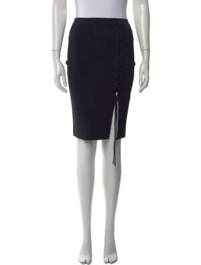 Pre-owned Alexander Wang Midi Length Skirt W/ Tags In Black