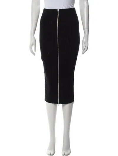 Pre-owned Alexander Wang Midi Length Skirt W/ Tags In Black