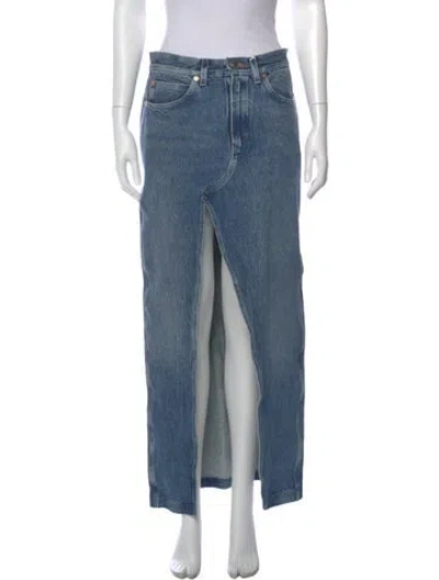 Pre-owned Alexander Wang Midi Length Skirt W/ Tags In Blue