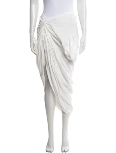 Pre-owned Alexander Wang Midi Length Skirt In White