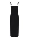 Alexander Wang Midi Slip Dress In Black