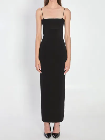 Alexander Wang Midi Slip Dress In Black