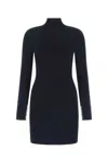 Alexander Wang Midnight Blue Stretch Viscose Blend Mini Dress In Blue