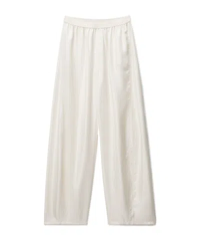 Alexander Wang Mid-rise Athletic Pants In Ivory