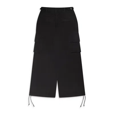 Alexander Wang Mid-rise Cargo Pant W/ Internal Logo Elastic Wb Black In Sand