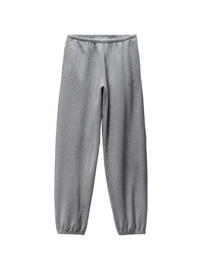 Alexander Wang Mid-rise Cotton Sweatpants In Blue