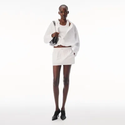 Alexander Wang Mid-rise Mini Boxer Skort In White
