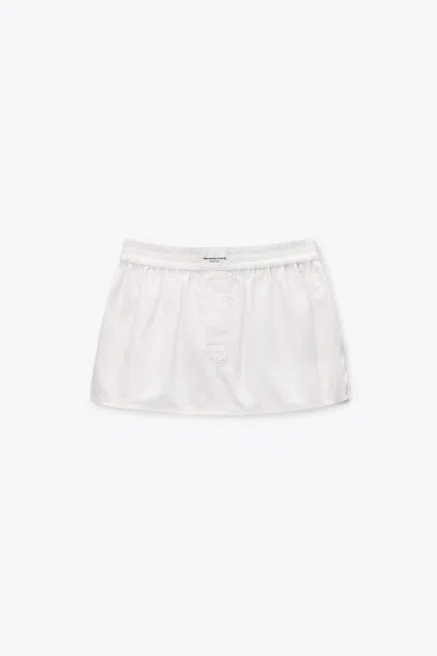 Alexander Wang Mid-rise Mini Boxer Skort In White
