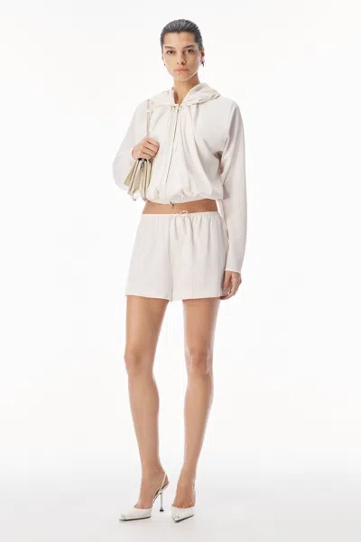 Alexander Wang Mid-rise Pleated Short Star White