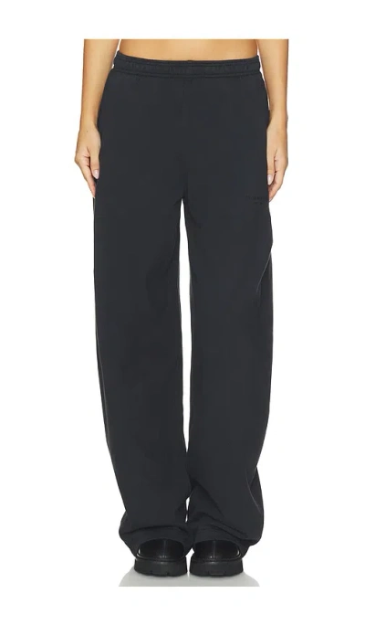 Alexander Wang Mid-rise Relaxed Sweatpant In Black