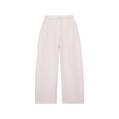 Alexander Wang Logo Print Mid-rise Relaxed Sweatpants In Pink