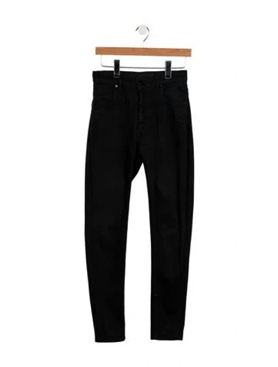 Pre-owned Alexander Wang Mid-rise Skinny Leg Jeans In Black