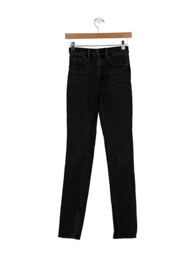Pre-owned Alexander Wang Mid-rise Skinny Leg Jeans In Black