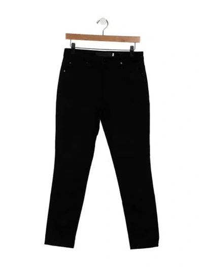 Pre-owned Alexander Wang Mid-rise Skinny Leg Jeans In Black