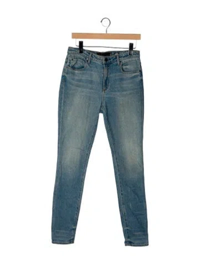 Pre-owned Alexander Wang Mid-rise Skinny Leg Jeans In Blue