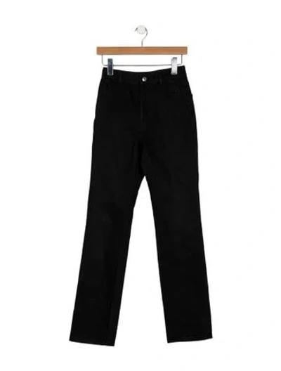 Pre-owned Alexander Wang Mid-rise Straight Leg Jeans In Black