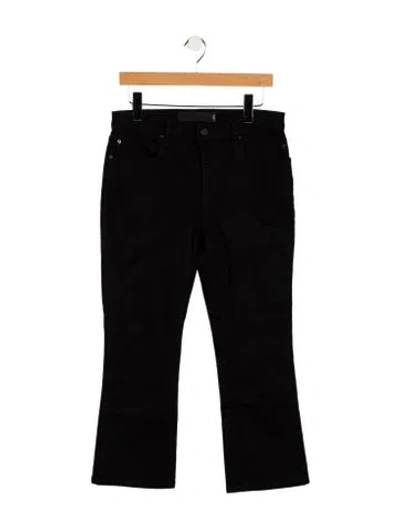 Pre-owned Alexander Wang Mid-rise Straight Leg Jeans In Black