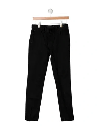 Pre-owned Alexander Wang Mid-rise Straight Leg Jeans In Black