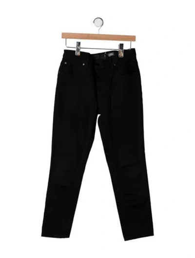 Pre-owned Alexander Wang Mid-rise Straight Leg Jeans In Black