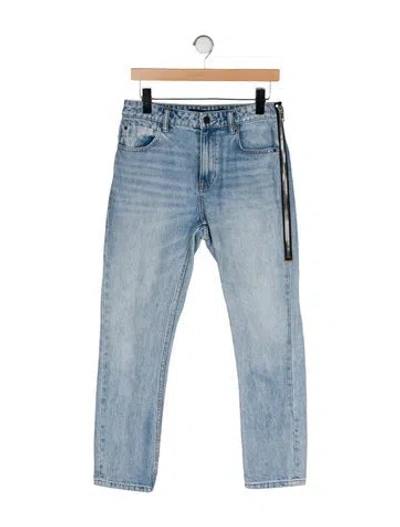 Pre-owned Alexander Wang Mid-rise Straight Leg Jeans In Blue