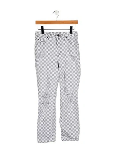 Pre-owned Alexander Wang Mid-rise Straight Leg Jeans In Blue